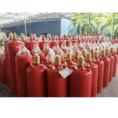 Red Odorless Hfc227ea FM200 Gas Suppression System High Safety Environmental Friendly