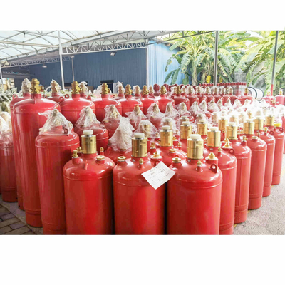 Red Color Fm200 Gas Cylinder 4.2MPa / 5.6MPa Fire Suppression Container