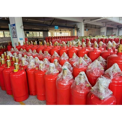 Red Color Fm200 Gas Cylinder 4.2MPa / 5.6MPa Fire Suppression Container