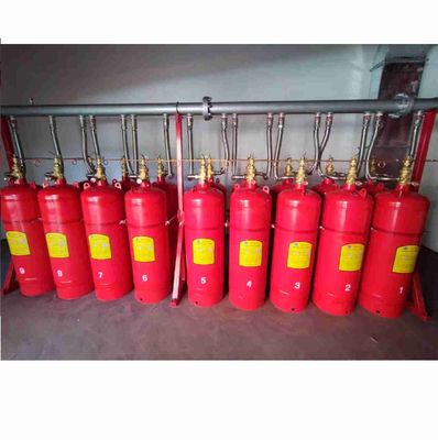 90L FM200 Cylinder Working Pressure 5.6Mpa Red FM200 Containers