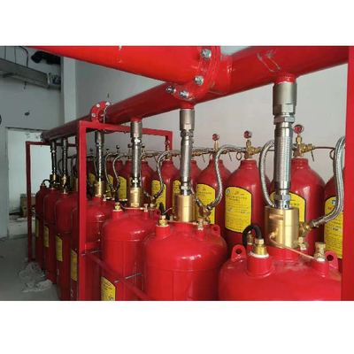 5.6Mpa 120L Type FM200 Fire Suppression System Heptafluoropropane red Color