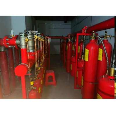 Lightweight FM200 Fire Suppression System 5.6Mpa Pipe Network System Low Maintenance