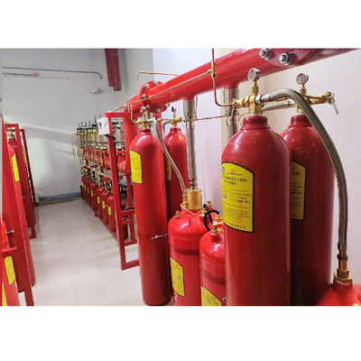 Lightweight FM200 Fire Suppression System 5.6Mpa Pipe Network System Low Maintenance