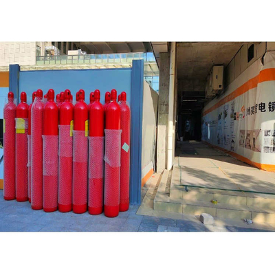Multifunctional IG100 Inert Gas Fire Extinguishing System High Durability Red Color