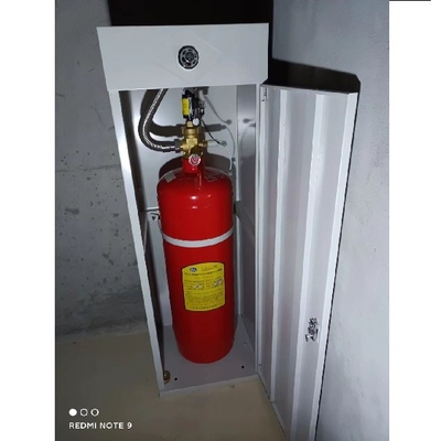 FM200 gas fire extinguisher with red bottle set alarm system for fire detectio