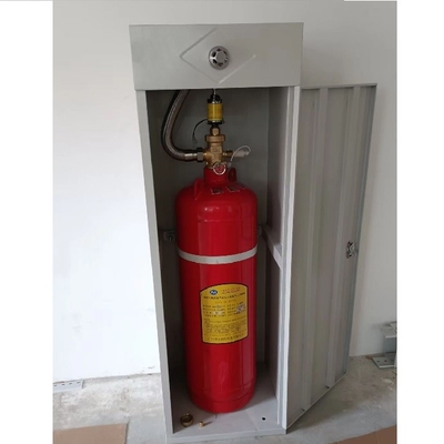 FM200 gas fire extinguisher with red bottle set alarm system for fire detectio