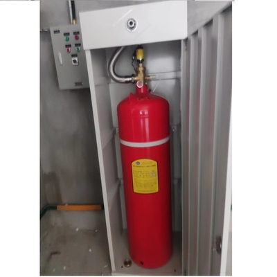 100L FM200 Cabinet Fire Extinguisher with Nozzle Fast and Effective Fire Extinguishing Agent