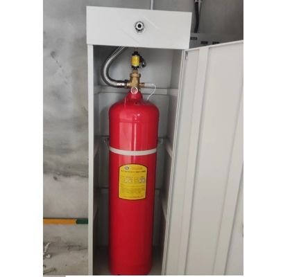 100L FM200 Cabinet Fire Extinguisher with Nozzle Fast and Effective Fire Extinguishing Agent