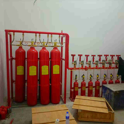 15MPa 90L IG541 Fire Suppression System Lightweight Design With Low Maintenance red