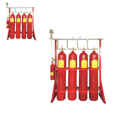 15MPa 90L IG541 Fire Suppression System Lightweight Design With Low Maintenance red