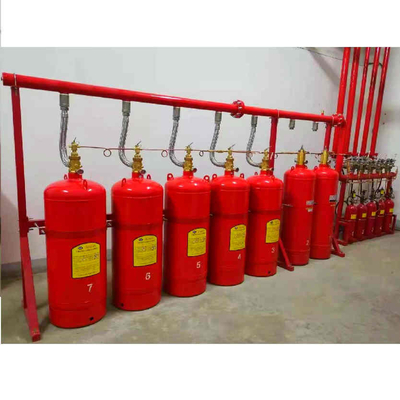 Red FM200 Pipe Network System 4.2MPa / 5.6MPa Mixed Gas Fire Suppression System