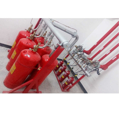 Gas Suppression System FM200 Cylinder Non Polluting Pipeline Network Type