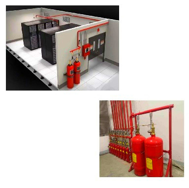 Heptafluoropropane FM200 Gas Fire Extinguishing System 4.2Mpa / 5.6Mpa Working Pressure